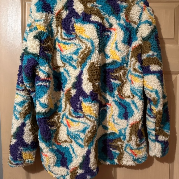 Eddie Bauer Multicolor Fleece Jacket - Picture 2 of 4